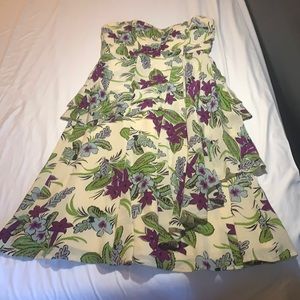 Nanette Lepore Strapless Silk Dress